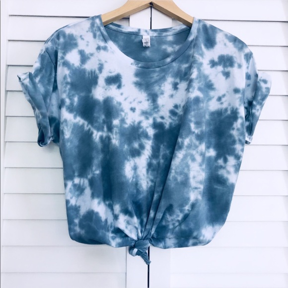 Tops - Tie Dye Marble Grey NEW Oversized Tee Size Small